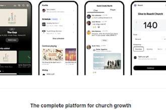 develop ai church website or app, bible app, quran app, ai muslim website or app