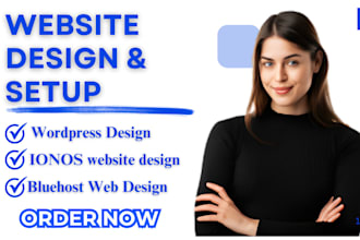 build bluehost wordpress website siteground godaddy ionos wordpress website