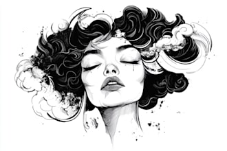 draw minimalist tattoo or line art design with my style