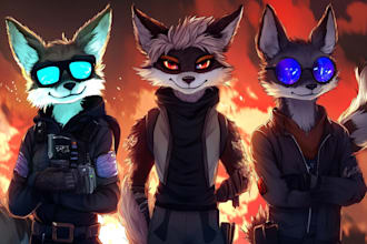 draw your furry art or fursona
