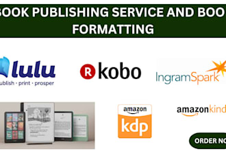 do amazon kdp cookbook publishing on lulu ingramspark apple