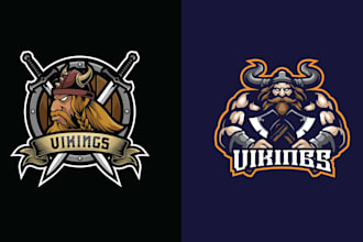make custom mascot viking logo