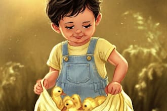 create children book illustrations and kids storybook art