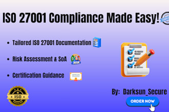 iso 27001 documentation, policies, risk assessment and certification help