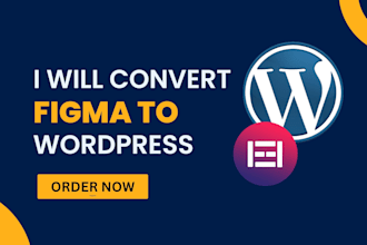 convert figma to wordpress using elementor pro or redesign website