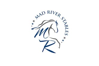 design dressage horse farm logo
