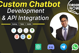 build and integrate whatsapp chatbot, twitter, discord, google api with node js