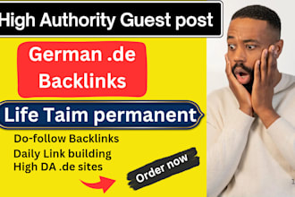 do german guest post with high authority do follow backlinks