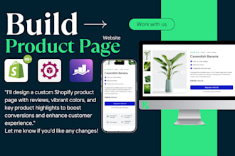design shopify product page for high conversions
