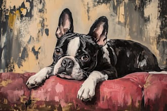 paint dog, cats, whatever pet portrait with watercolor