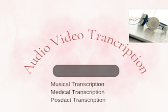 transcribe video and do audio transcription