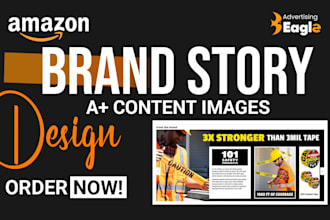 design a stunning amazon brand story and quality a plus content