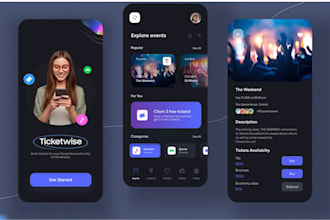 develop event booking app, ticket booking app, conference app