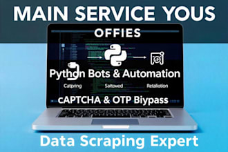 create python bots, scripts, automate vfs, and extract data