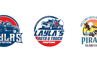 design car automotive auto repair auto detailing truck logo