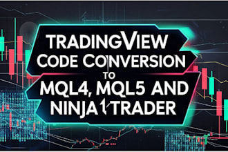 create, code, convert tradingview pine script to mt4, mt5, ctrader, ninjatrader