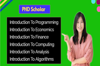do introduction to programming economics finance computing analysis algorithms