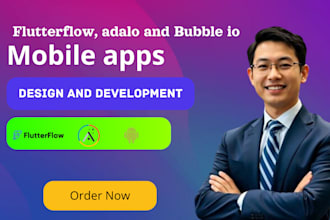 flutter flow app development adalo app development bubble io app development
