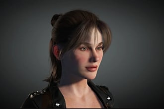 make realistic character design 3d metahuman 3d humanoid model and body rigging