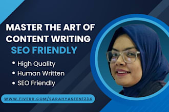 do SEO article writing, blog post writing or content writing