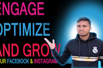 design post, optimize profile, run ads work as a VA on facebook and instagram