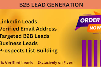 give b2b lead generation ,sales navigator leads