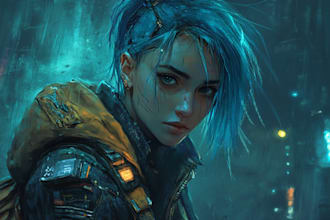make your dnd, sci fi, fantasy character or illustration