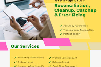 do accounts payable, reconcile, bookkeeping and amazon in quickbooks
