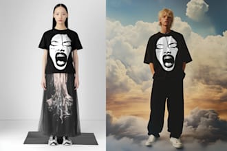 create ai models wearing your designs for your fashion brand