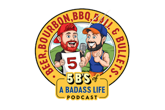 design badass life podcast cover logo