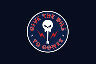 design cool rock roll band logo