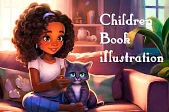 illustrate 3d children book illustration, 3d children story book illustration