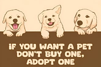 do unique animal, dog, cat, bird, pet shop, pet logo or any graphics design
