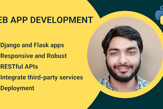 develop web applications with python django and flask