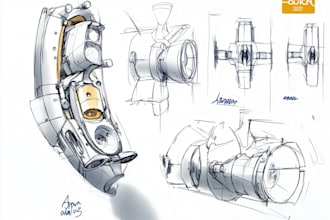develop industrial and product design concept by sketches