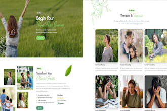 build therapy website, iv hydration, mental health, clinical, dental website