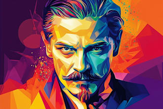 make an unique wpap pop art style