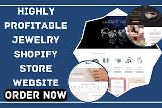 design luxury jewelry store jewelry website clothing website dropshipping store