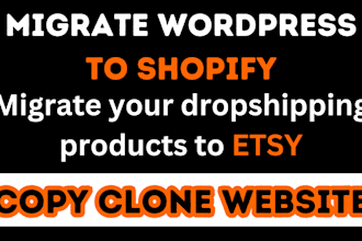 copy clone ecommerce store redesign duplicate migrate to shopify design website