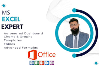 create excel automate dashboard, charts, tables, templates