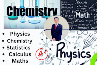 help you in math physics chemistry calculus linear algebra statistics tasks