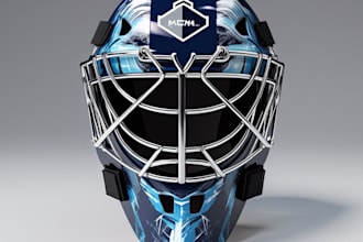 do custom goalie mask hockey logo design