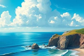 draw a environment concept art and background