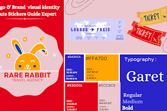 design playful logo cute sticker braning visual fun identity