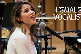 be your female singer, vocalist, songwriter, music producer for edm, jazz, pop
