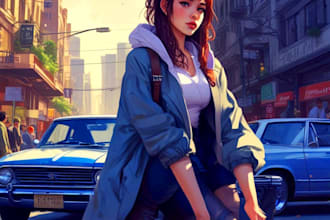 make an manga style fanart original character design