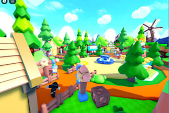 do 3d model, roblox map, roblox game, 3d map, tycoon map using roblox studio