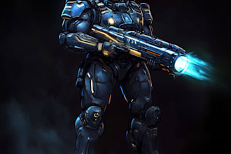 illustrate your star wars, warhammer 40k or starcraft character