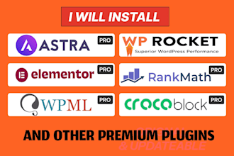 elementor pro,astra pro,wp rocket,