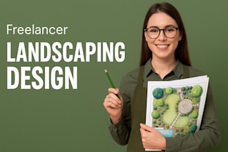 create a site plan and landscaping design for city permit approval